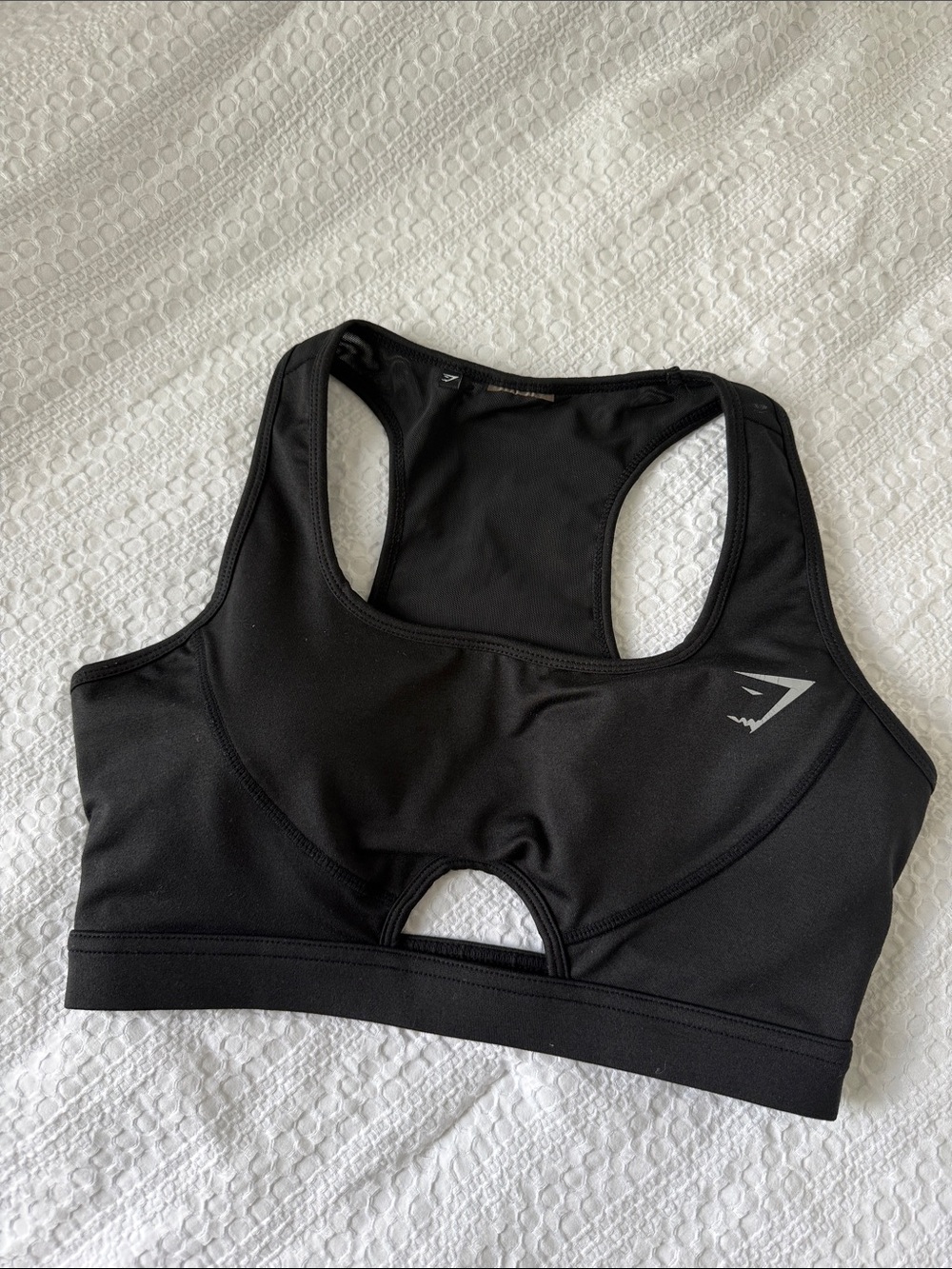 Gymshark Black Keyhole Racerback Sports Bra